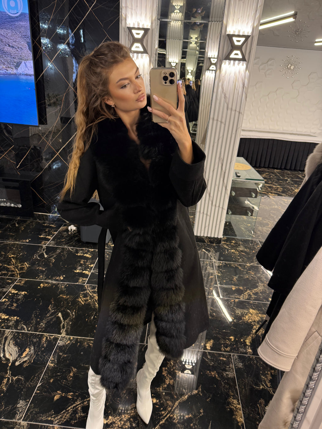 Royal black cashmere