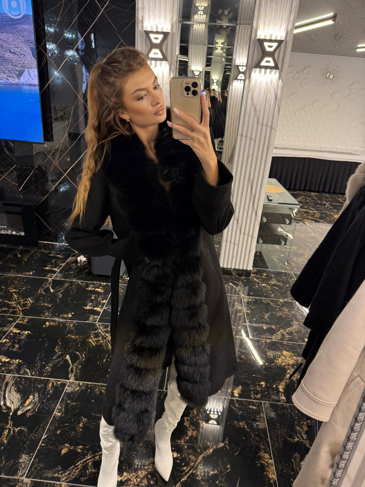 Royal black cashmere
