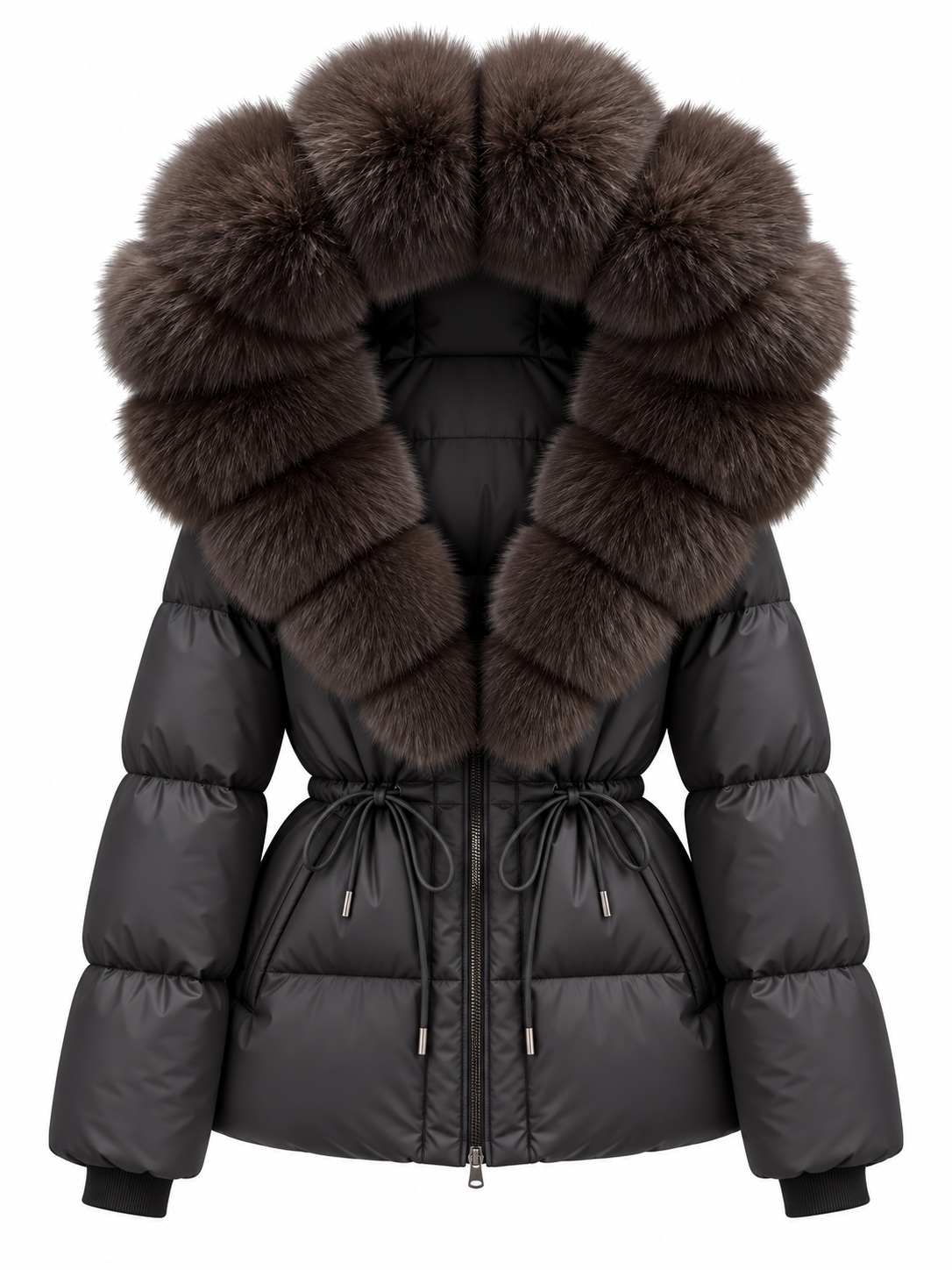 Midi puff hood