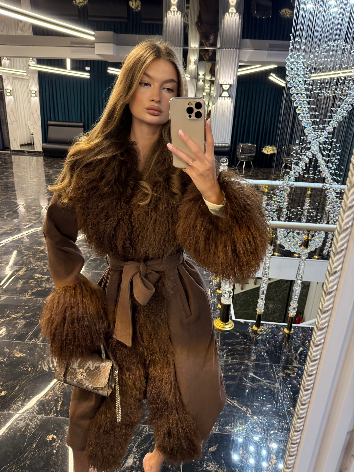 Mohair Coat cafe cashmere