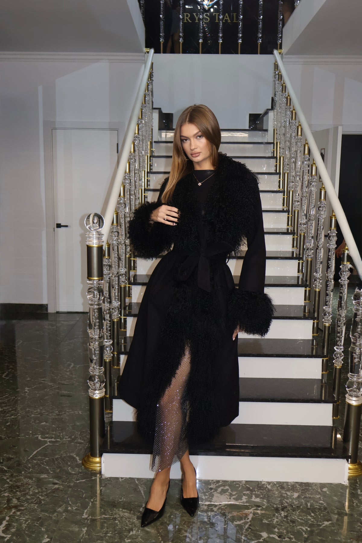 Mohair Coat Black cashmere