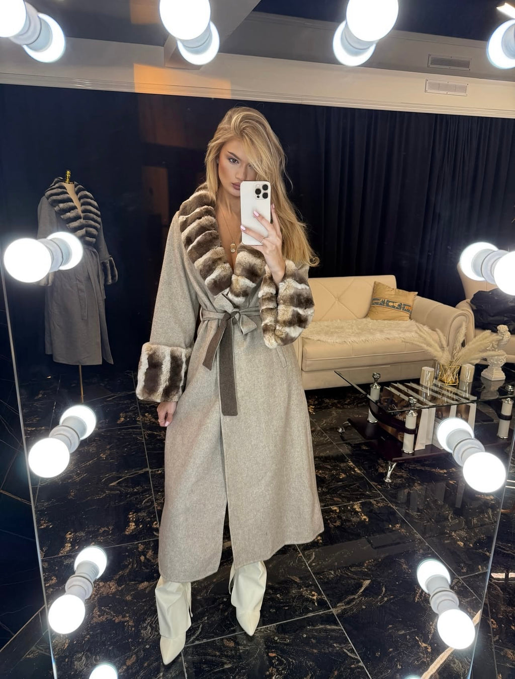 Rex Monroe beige wool