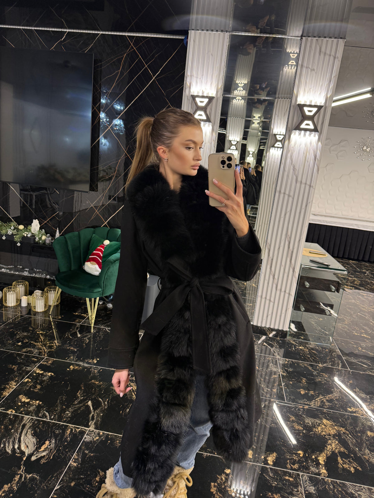 Royal black cashmere