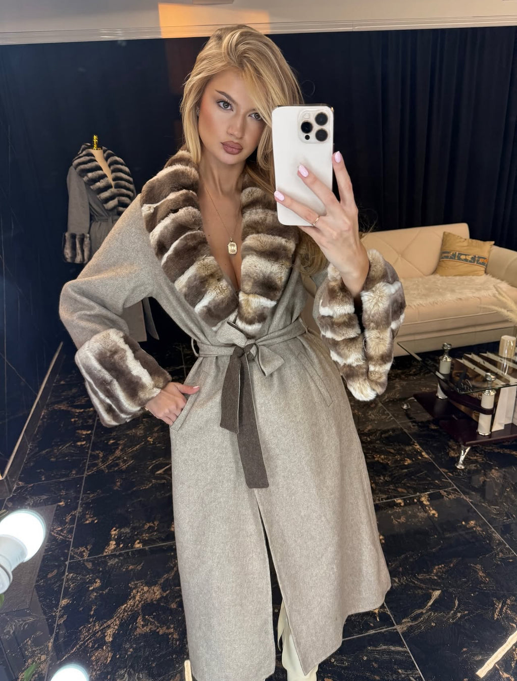 Rex Monroe beige wool