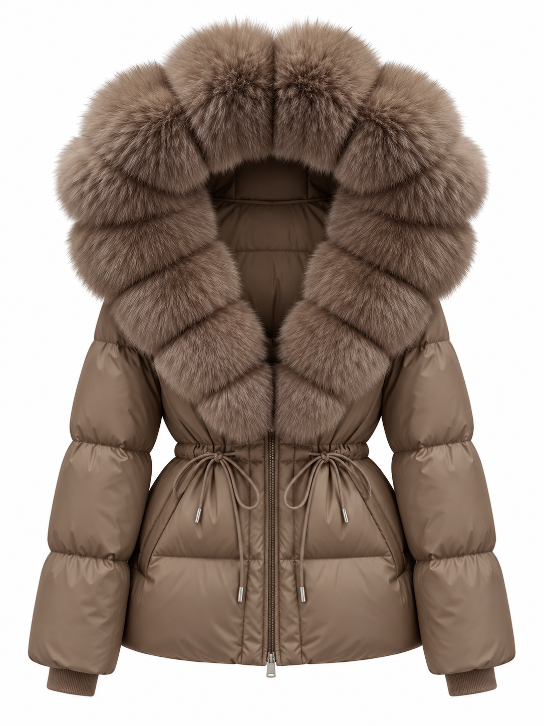Midi puff hood