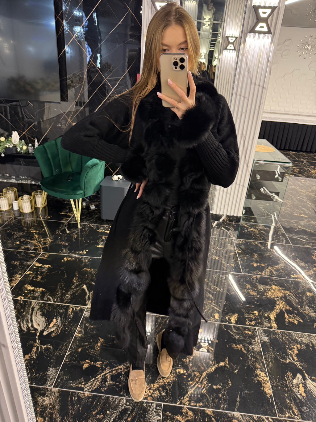 Trikotaj long black