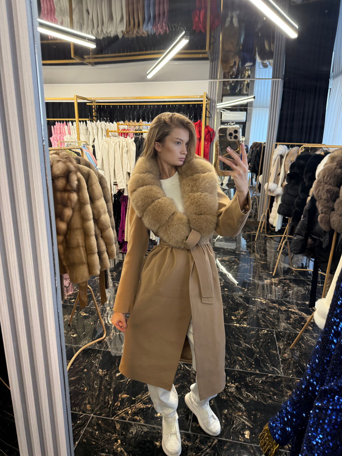 Maxmara cashmere (detachable fur)