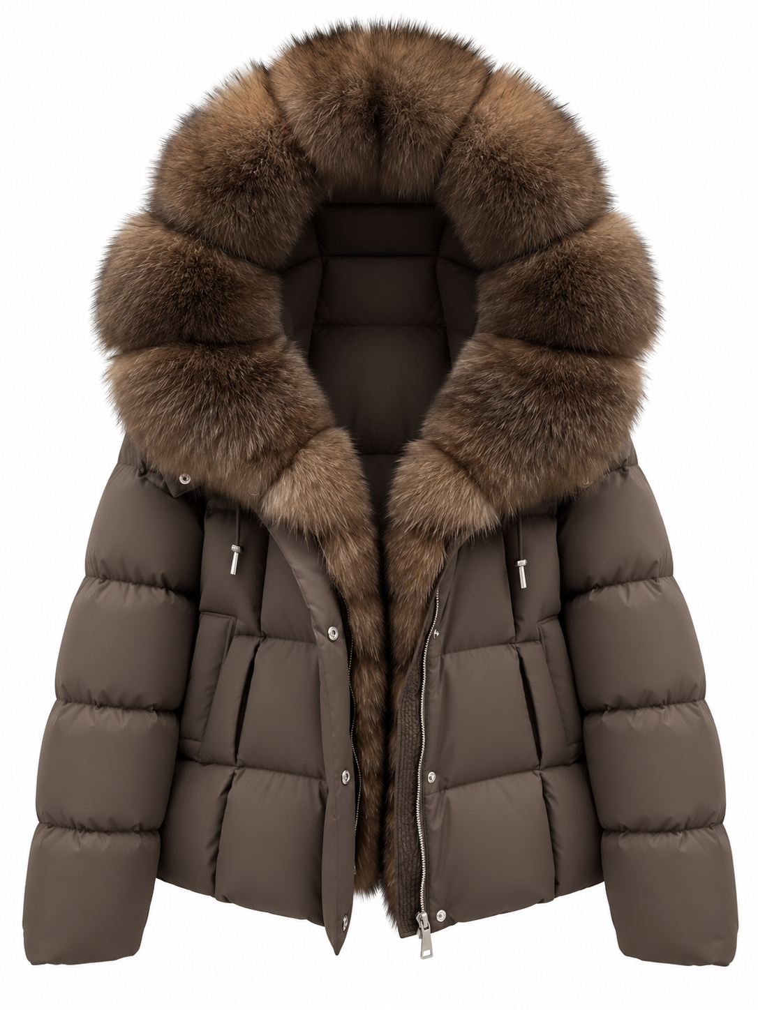 Midi puff hood long
