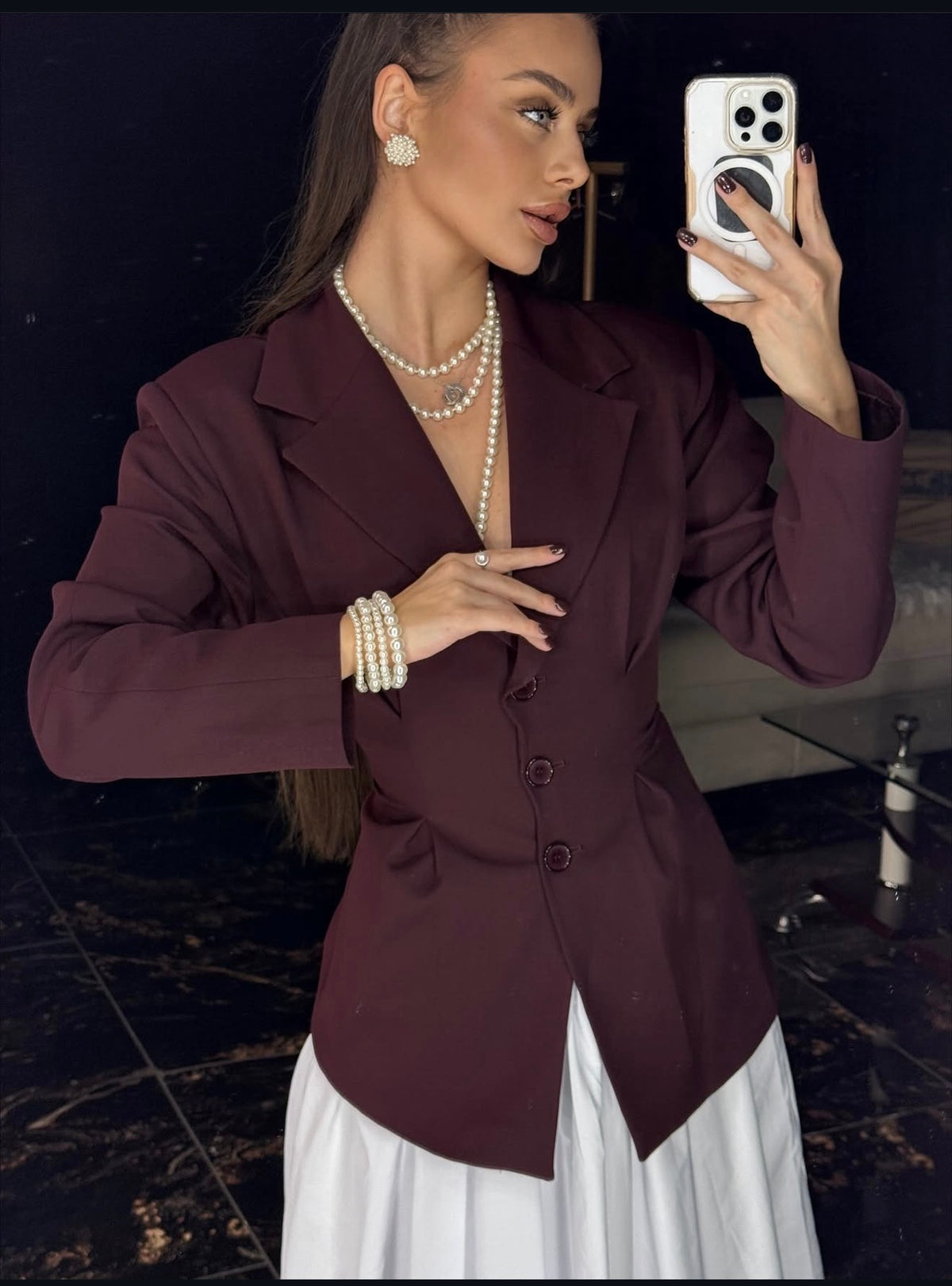 Sacou bordo