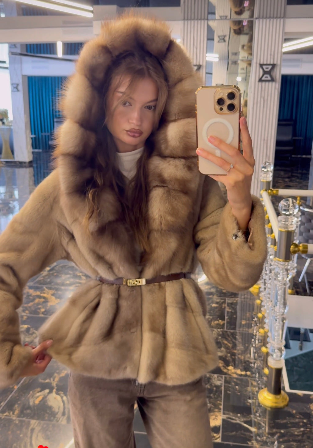 Mink+sable HOOD