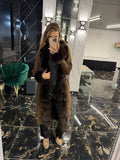 Trikotaj long brown