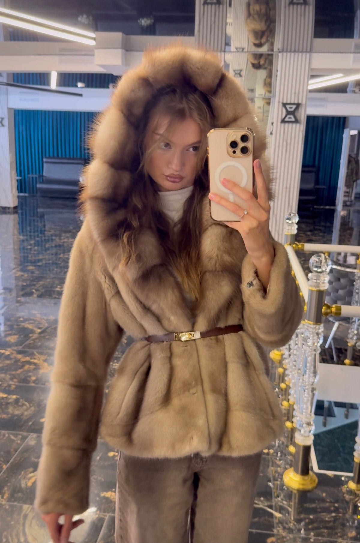Mink+sable HOOD