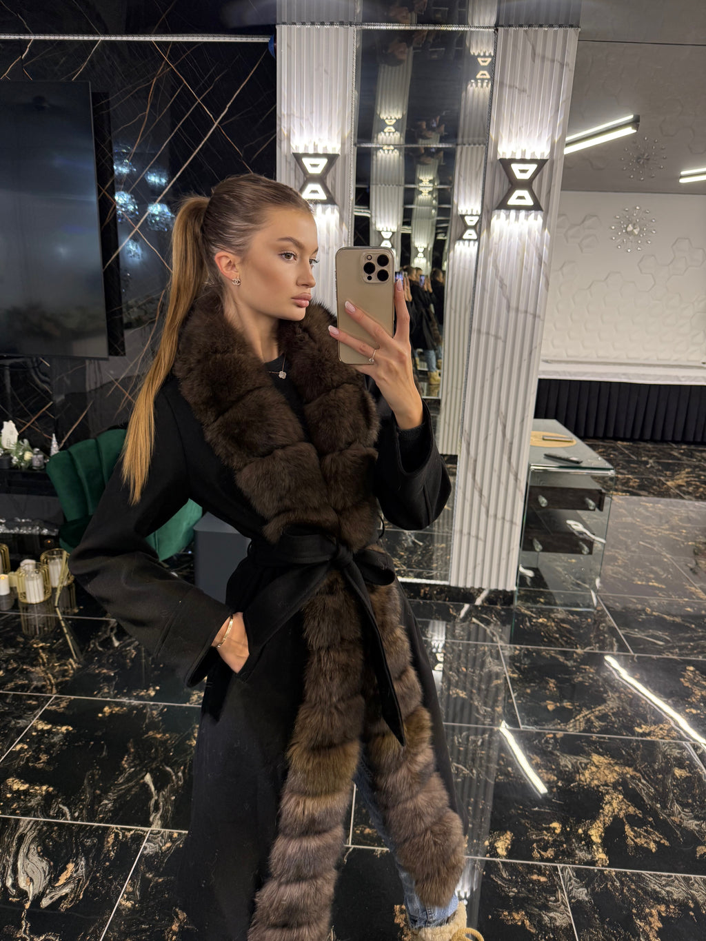 Royal brown cashmere