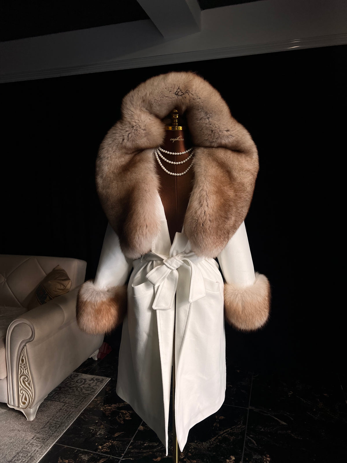 Madam white cashmere