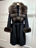 Mur grey cashmere (detachable fur)