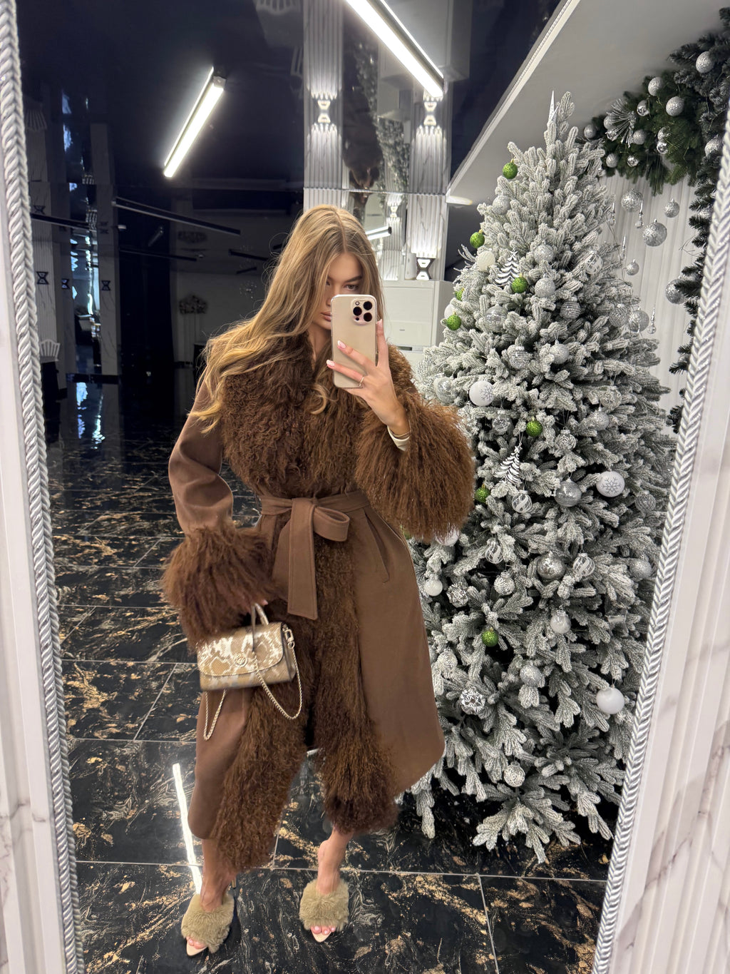 Mohair Coat cafe cashmere