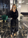 Trikotaj long black