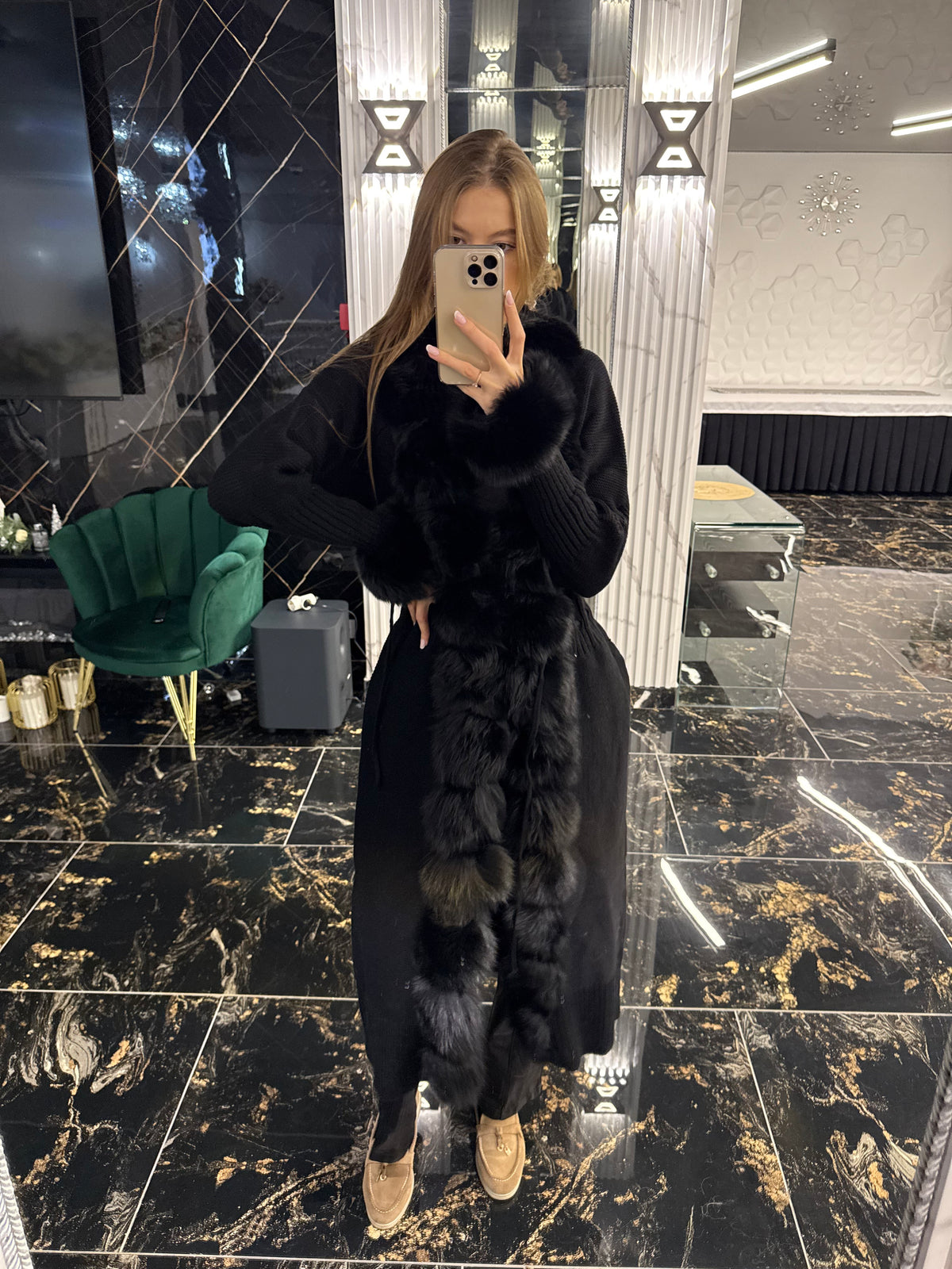 Trikotaj long black