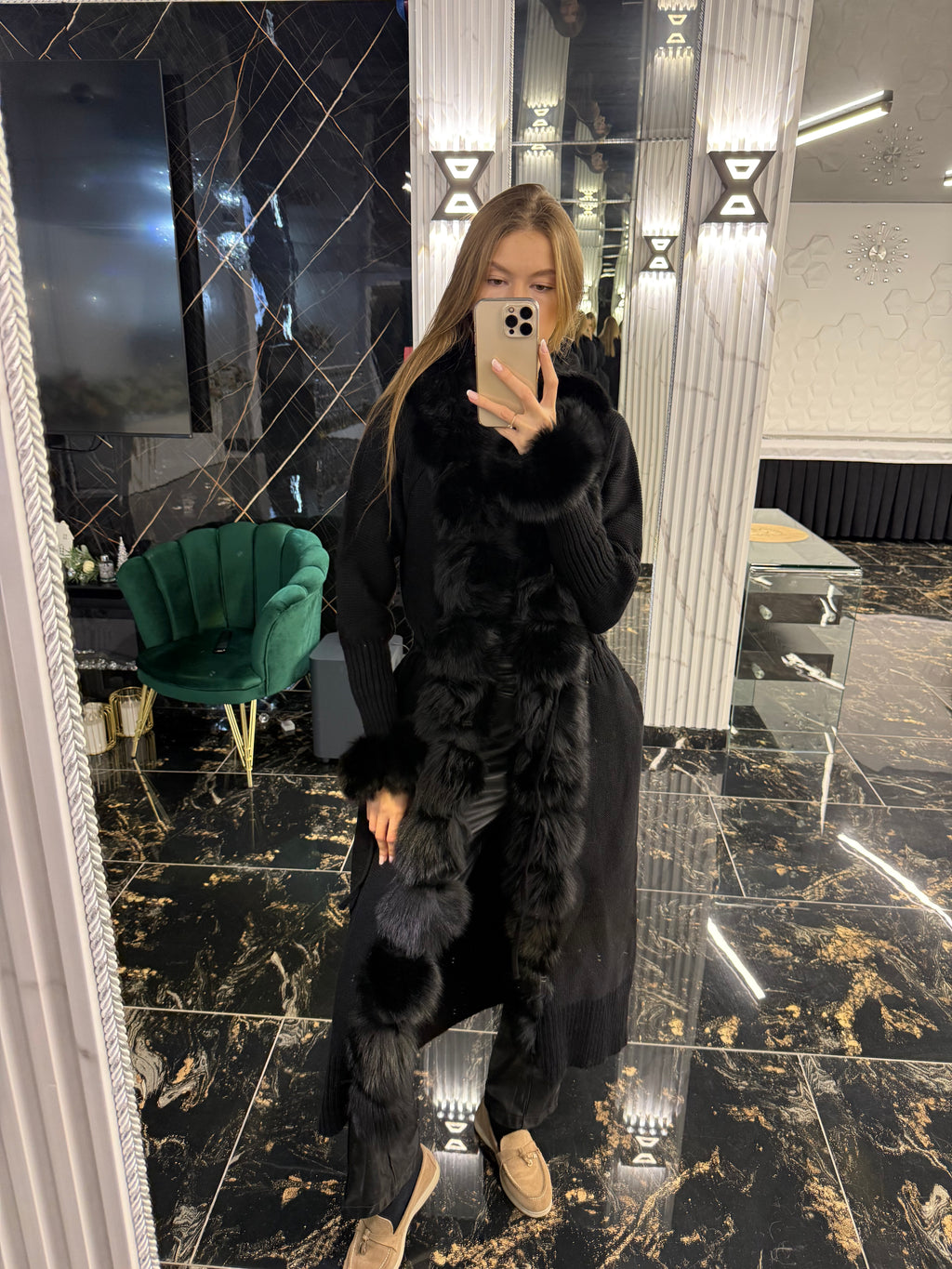 Trikotaj long black