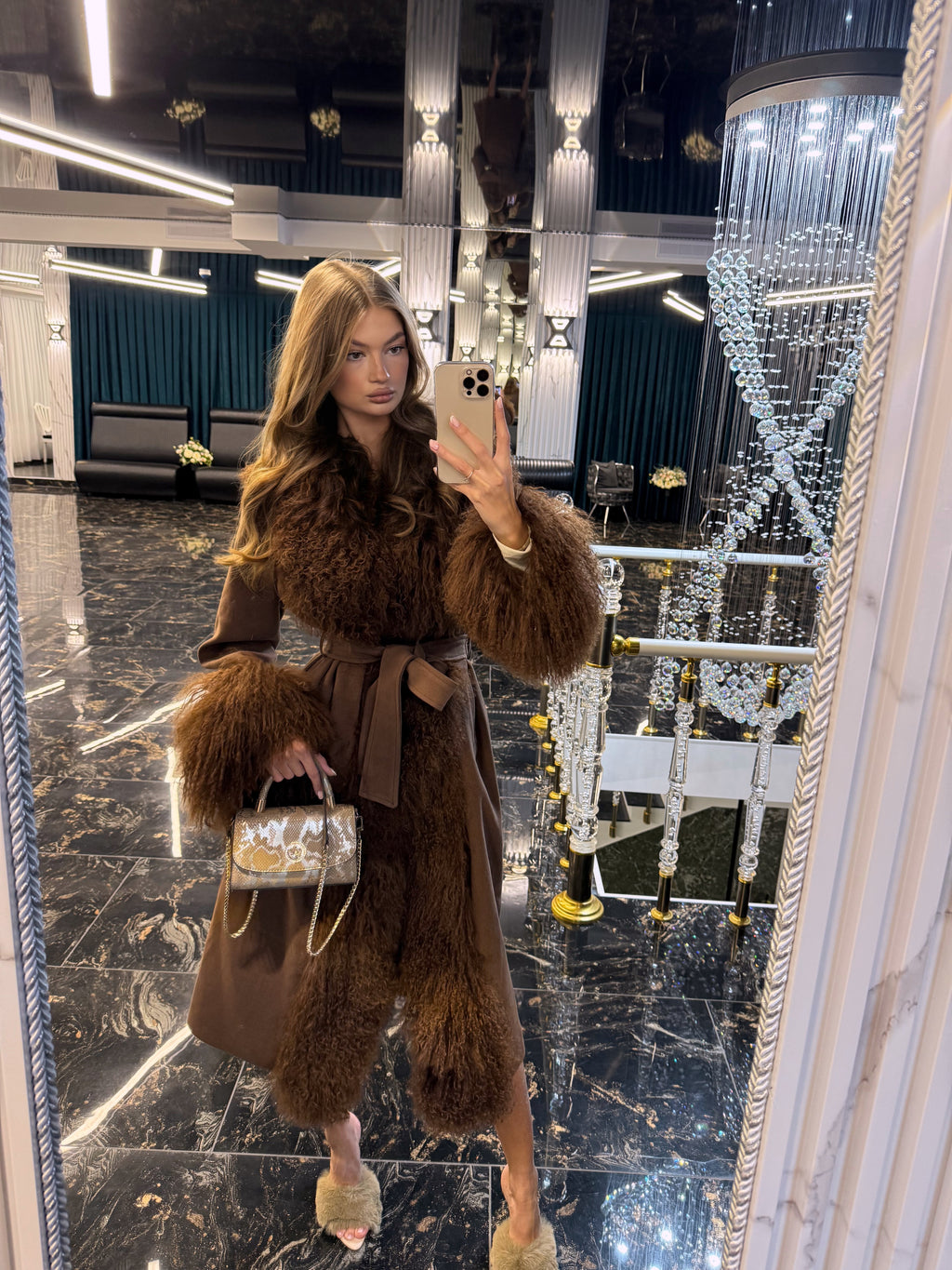 Mohair Coat cafe cashmere
