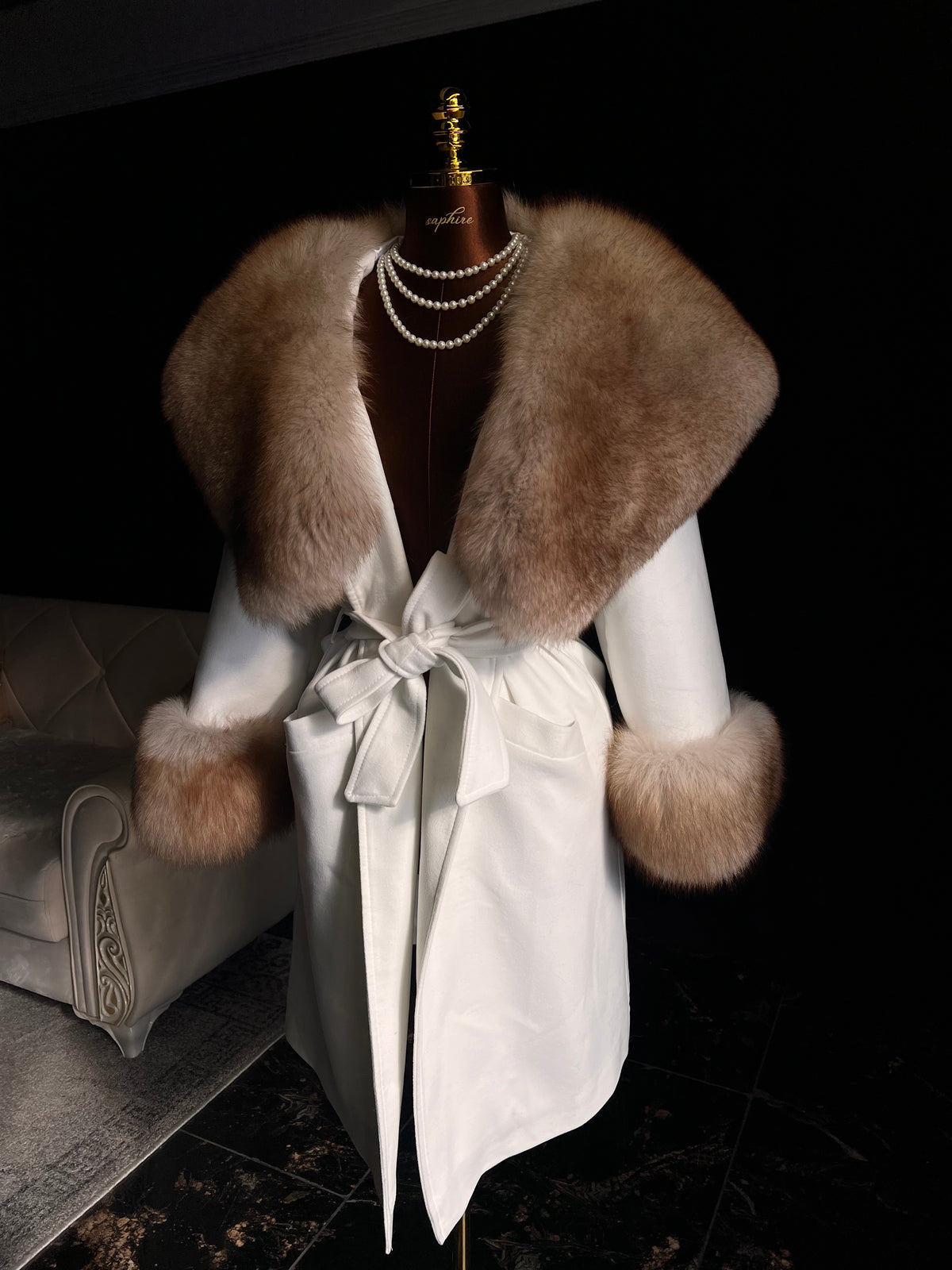Madam white cashmere