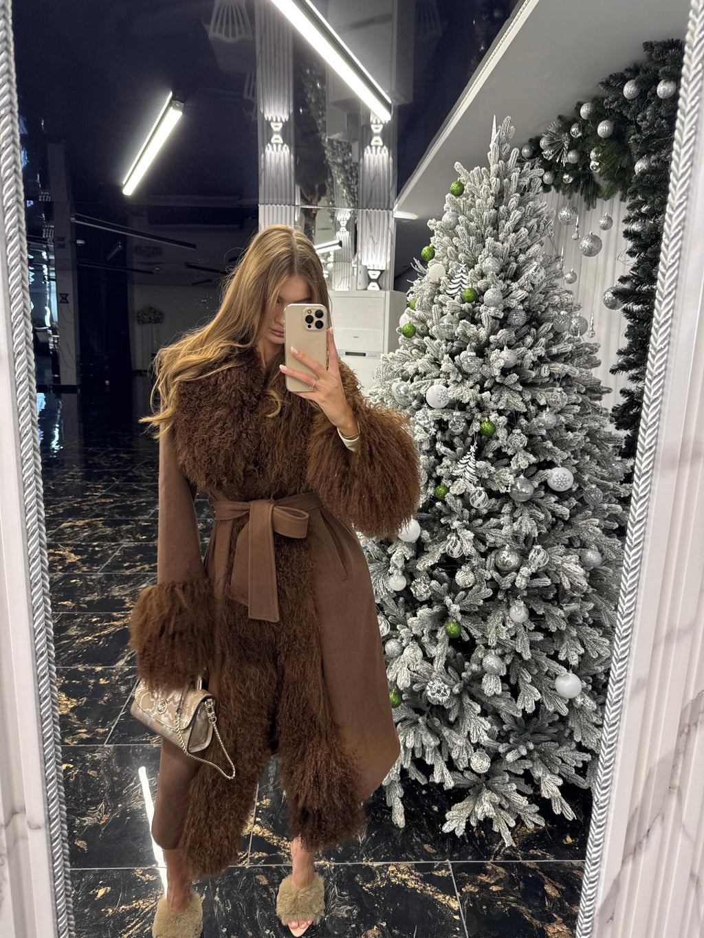 Mohair Coat cafe cashmere