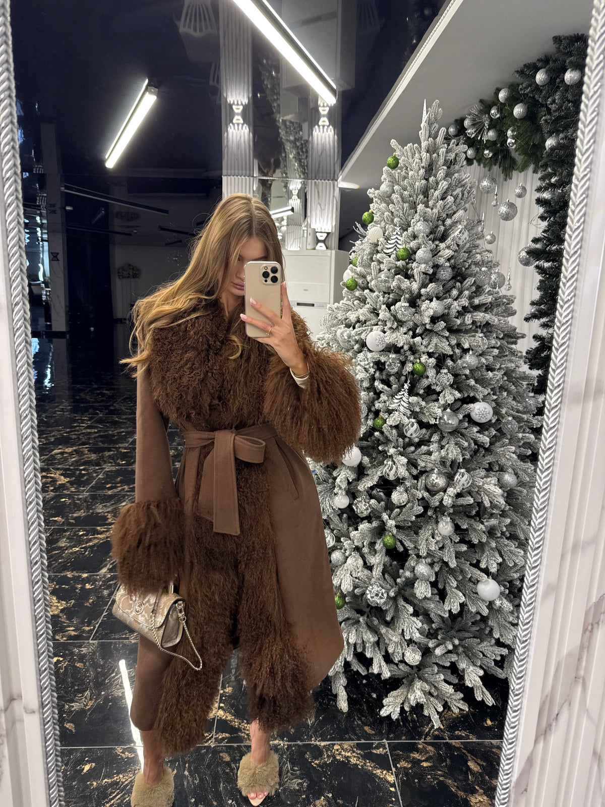Mohair Coat cafe cashmere