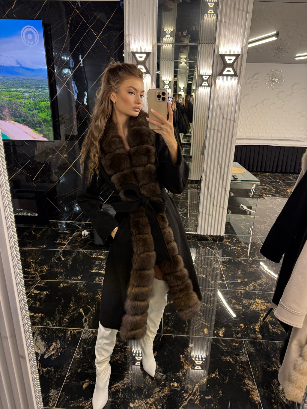 Royal brown cashmere
