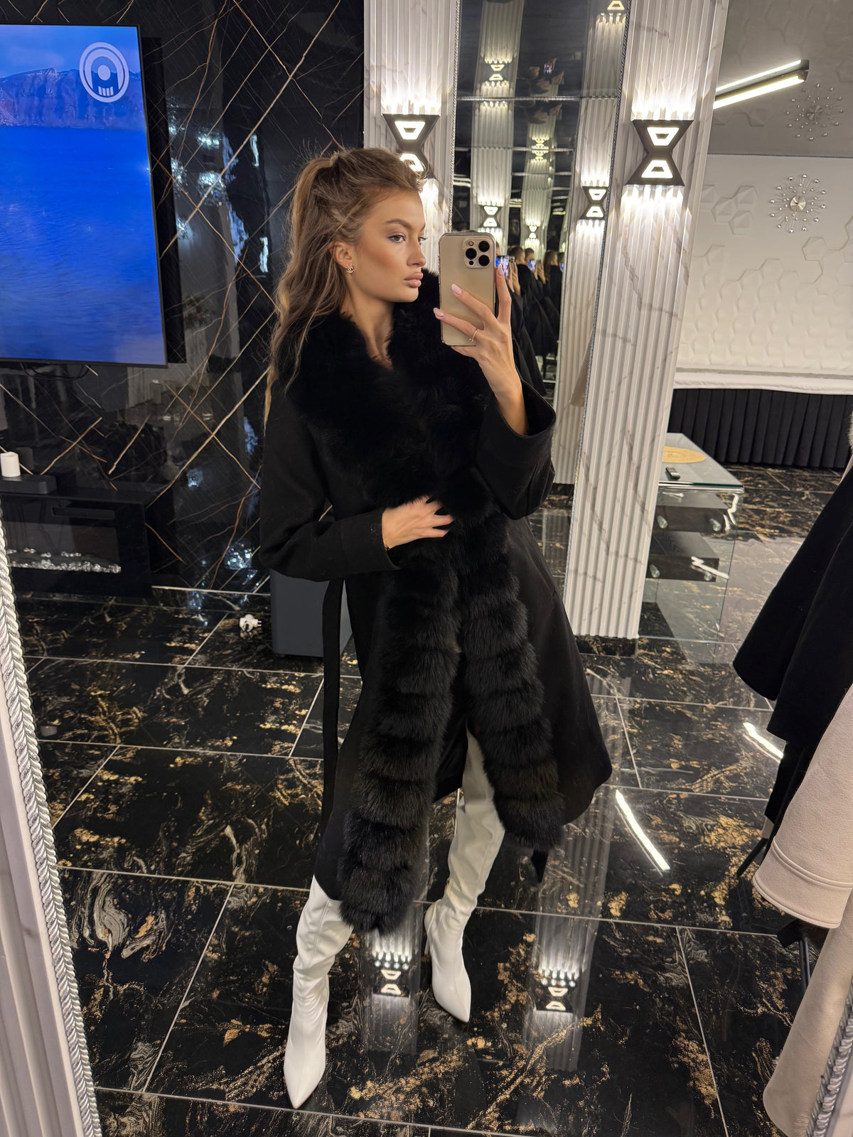 Royal black cashmere