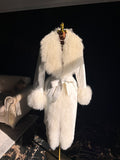 Mohair Coat White cashmere