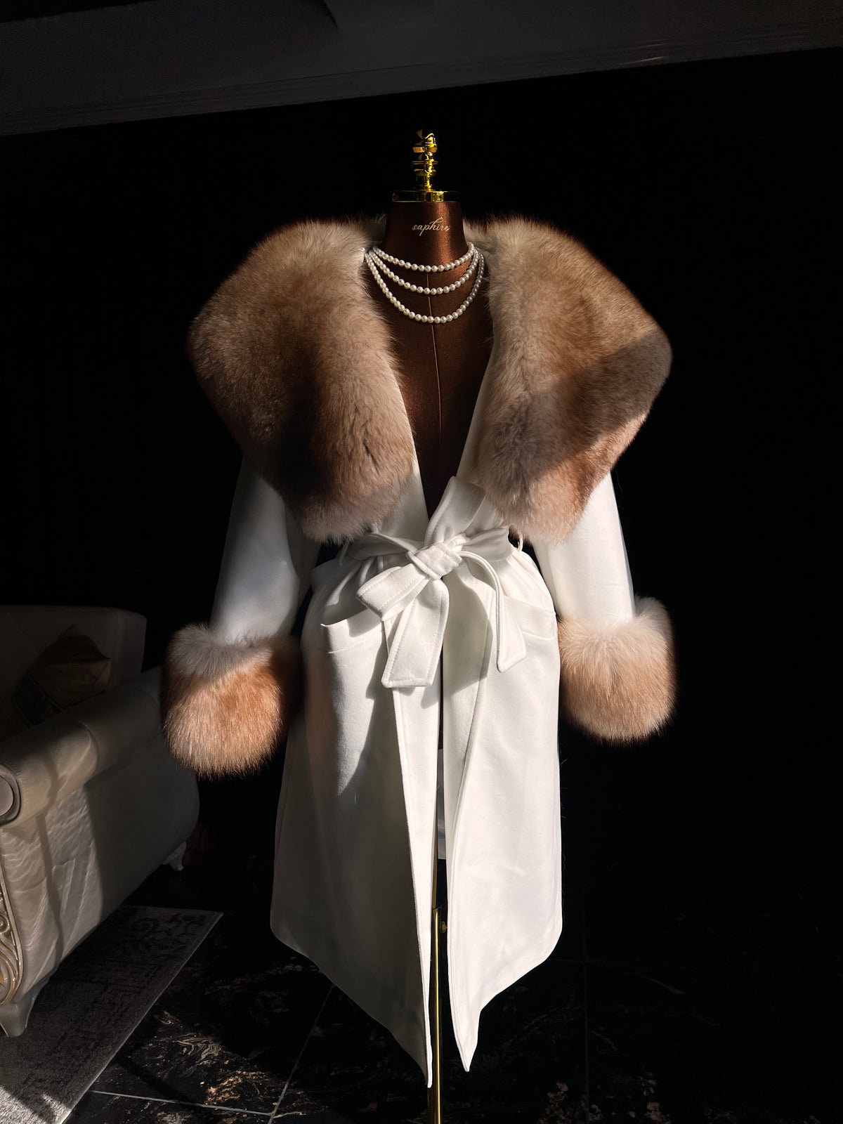 Madam white cashmere