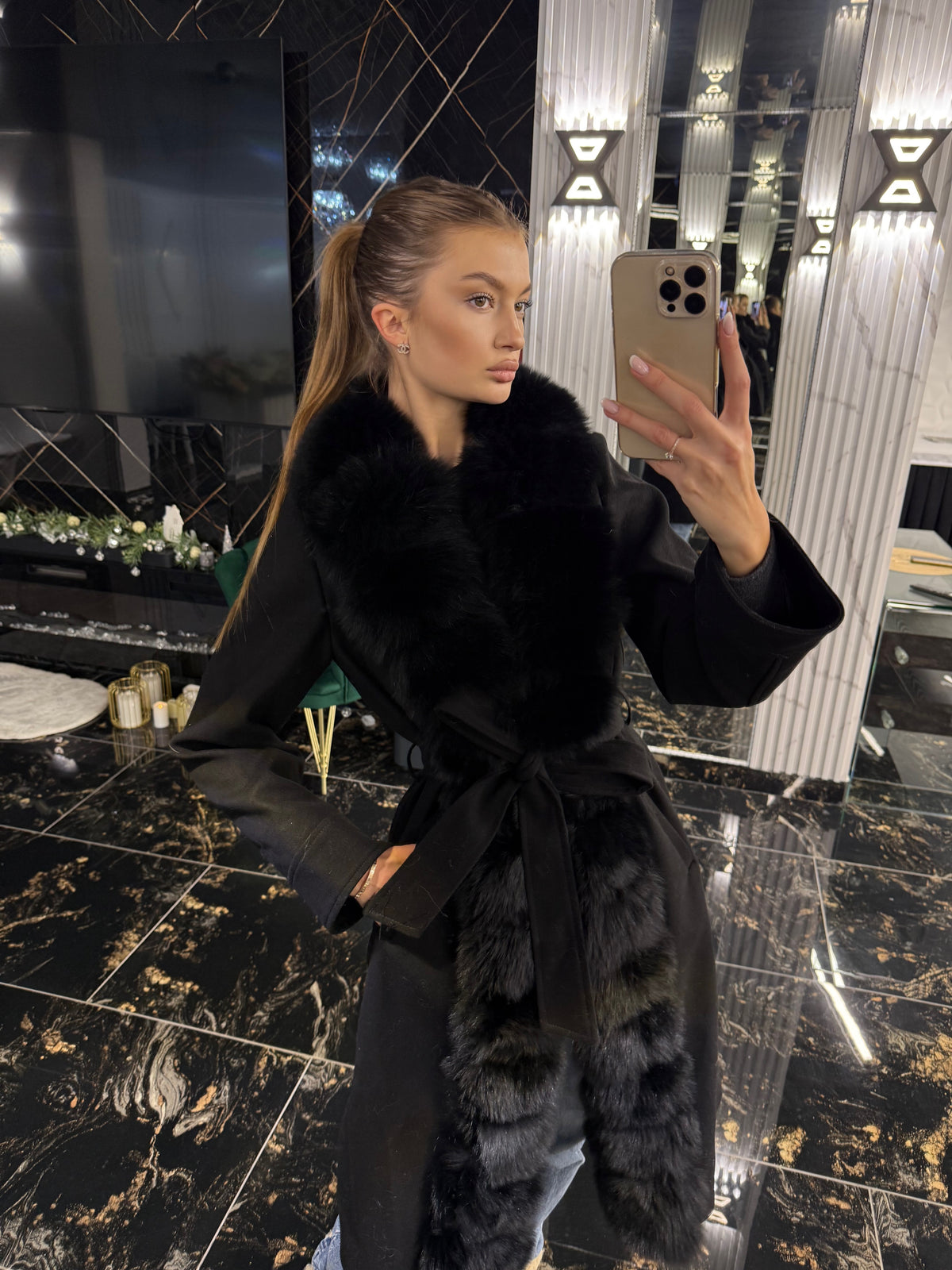 Royal black cashmere